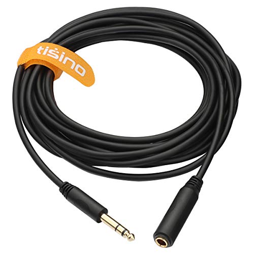 Câble d'extension pour casque 1/4 TRS anti-interférence 4,6 m