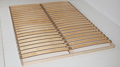 MyStyleWood Sommier à lattes comprenant 20 lattes souples d’env.55 mm chacune, sommier de, Bois, Hêtre naturel, 140 x 200 cm Cover