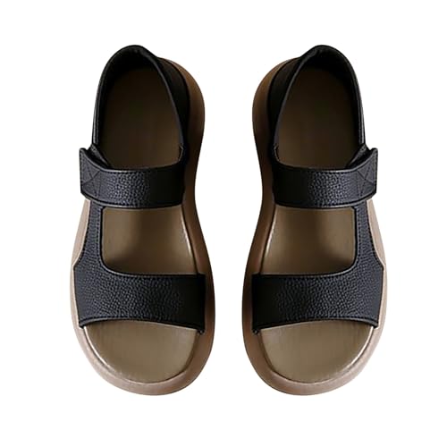 Hispanitas Sandalias Confort de Playa Minimalistas Para Mujer - Punta Abierta y Redonda, Línea Gruesa Para Plantillas