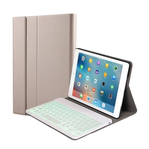 Funda protectora premium dorada con teclado para iPad Mini 2024 de 8,3"