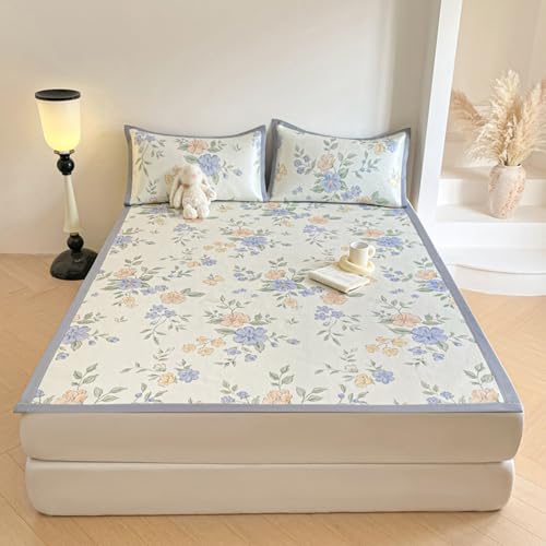 Esterilla de cama refrescante de ratán PE para colchón Queen de 59x79in refrescante 3
