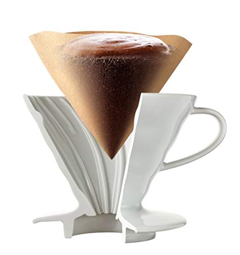 Kaffeefilter/Handfilter V60 aus Porzellan Größe 02 Turquoise Blue von HARIO