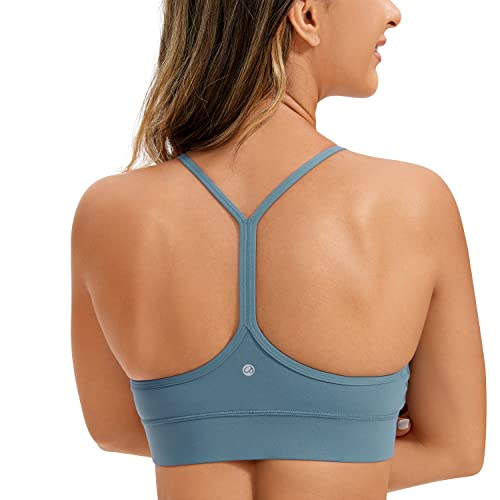 Image of CRZ YOGA Butterluxe Y Back U Neck Sports Bra | Light Support, Removable Pads, Yoga, Extremely Soft, Longline, for Women