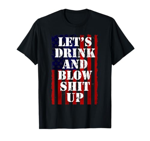 Funny Fireworks Shirts for Men Women Day Drinking 4th July T-Shirt