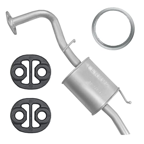 Ferroz Endschalldämpfer Auspuff Endtopf für Toyota Yaris 2 II P9 1.3i