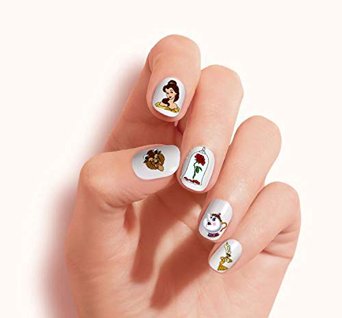 Beauty and The Beast Clear Vinyl Peel and Stick Nail Decals (NOT Waterslide) by One Stop Nails V1A.