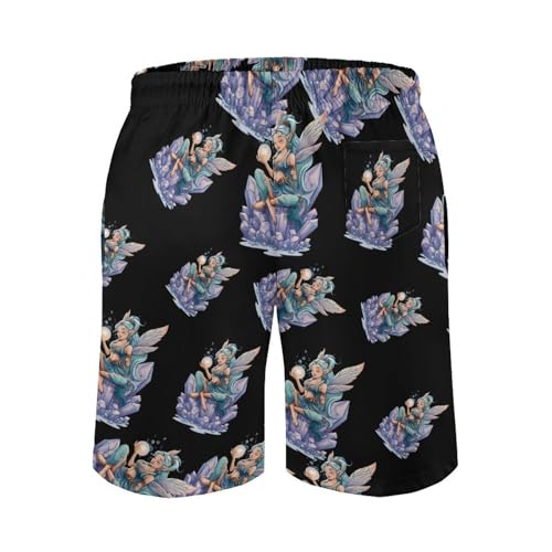 Fairy Mens Swim Trunks Quick Dry Board Shorts Beach Swimwear Bathing Suits3