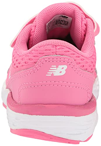 New Balance Kid's 680 V6 Hook And Loop Running Shoe, Sporty Pink/Astral Glow, 8 Toddler #TOP2