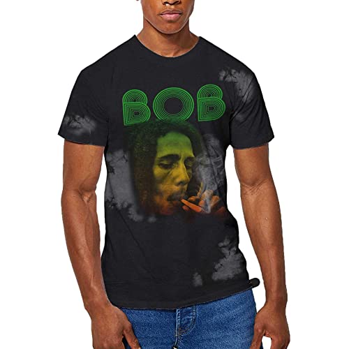 T-shirt Bob Marley dégradé gris le vêtement idéal pour vos festivals et soirées reggae