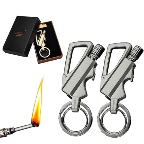 Encendedor reutilizable multiherramienta 2 unidades plata miniatura 1