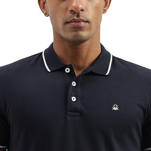 Image of United Colors of Benetton Men's Solid Regular Fit Polo Shirt