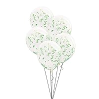 12" Gold Confetti Balloons, 6ct
