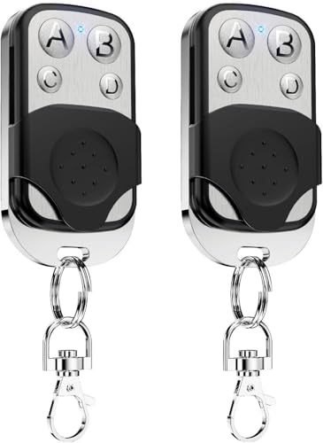 Stalora - Mando a distancia universal (433,92 MHz, para puerta y garaje, copiadora de código fijo, 4 botones, compatible con puerta corredera y coche