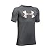 Under Armour Boys' Tech Big Logo Short Sleeve T-Shirt, Graphite/Overcast Gray, Youth Medium
