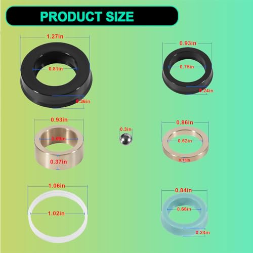Image of YMT 241623 Pump Repair Kit for 241-623 Lower Pump Repair Kit, Fits for Fireball 300 (50:1) Pumps and for Dynastar 10:1 Grease Pumps