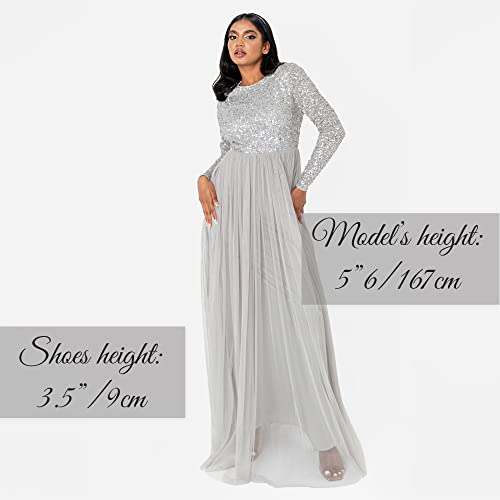 Maya Deluxe Abito Lungo da Donna Maya Impreziosito...