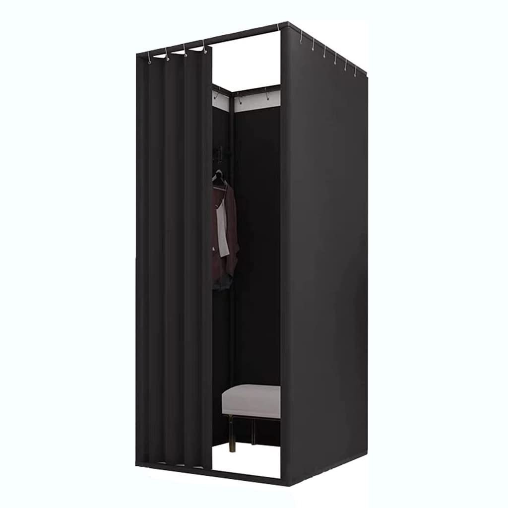 SIAMZYWV Portable Dressing Room Square Removable Clothing Store Fitting Room Privacy Screen Partition Changing Room for Tailor Shop Theater Fitting Room