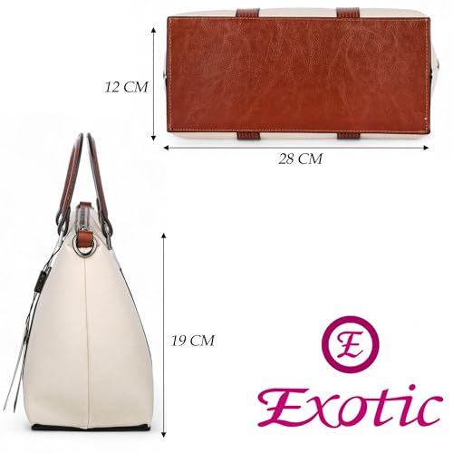 Image of EXOTIC Solid Pattern Elegance Hand Bag For Women | Chain Handle | Shopping Bag | Occasional Bag | Perfect for Gift