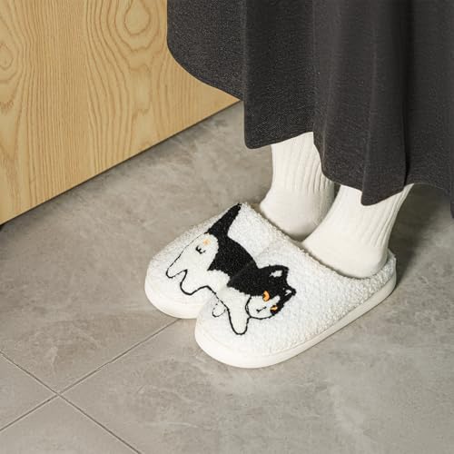 Gaolinci Funny Cat Cotton Slippers, Cute Cat Butt Home Slippers for Women2