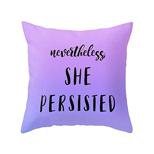 Preisvergleich Produktbild JujubeZAO Kissenbezug, lila Stil, Baum Buchstaben, Bedruckt, Kissenbezug, Home Sofa Auto Dekoration für Zuhause 5#