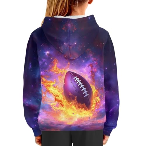Image of GLUDEAR Teen Boys Girls Novelty Animal Galaxy Hoodies Sweatshirts Pullover