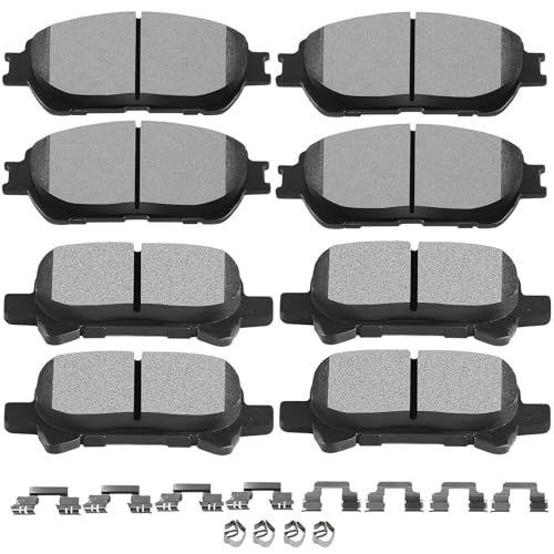 SCITOO Disc Brake Pads Sets Semi-Metal 8pcs Fit...