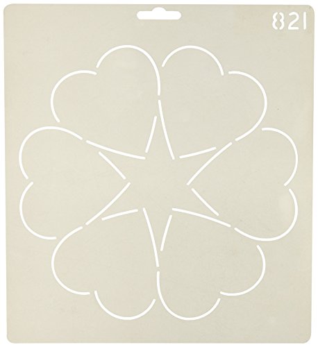 Quilting Creations Ring Of Hearts Quilt Stencil, 8" #TOP12