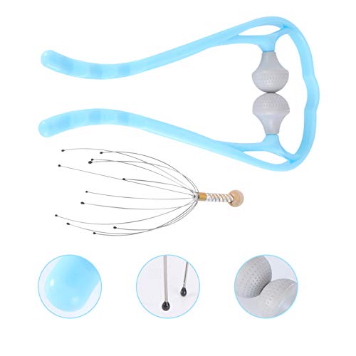 Beaupretty 2 peças de coçador de cabelo, pente de cuidados com a cabeça, ferramenta de massagem manu