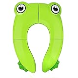 Este asiento de inodoro para niños está especialmente diseñado para niños de más de 12 meses. Es brillante para el entrenamiento de orinal. Es turdy y muy fácil de limpiar. Viene con una bolsa que es ideal para el transporte.