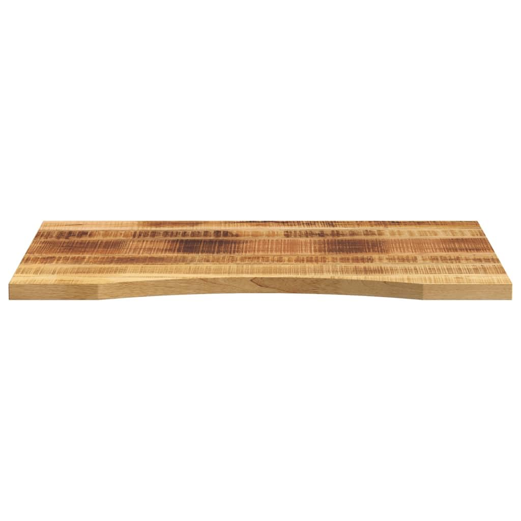 Schreibtischplatte aus massivem Mangoholz 100x60x2,5 cm mit Aussparung Tischplatte Arbeitsplatte Esstischplatte Möbelplatte für Büro Esszimmer Werkstatt Renovierung Austausch Montage