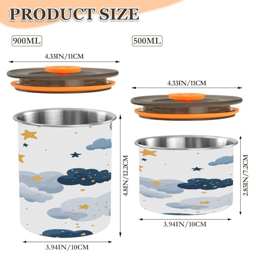 Envase de café ATTX acero inoxidable 500ml con tapa hermética miniatura 2