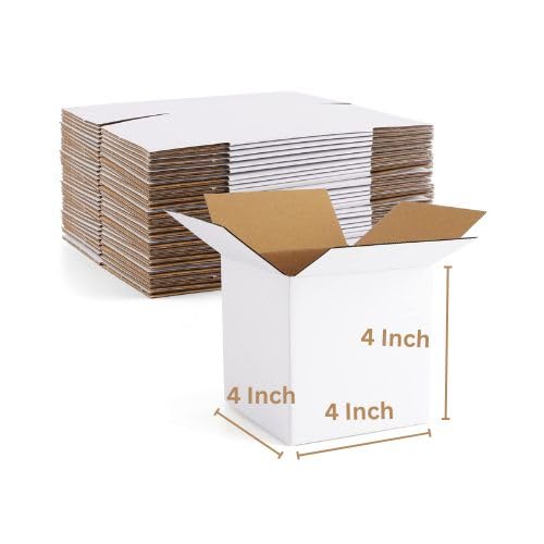 Grow Packing Solution (25 Boxes) 4 x 4 x 4 Inches 3 ply Cartoon Box For Packing, Moving, Shipping, Gifting, Multi Propose Uses. (Pack of 25, White) (B0D3FJQGZC) Amazon Price History, Amazon Price Tracker