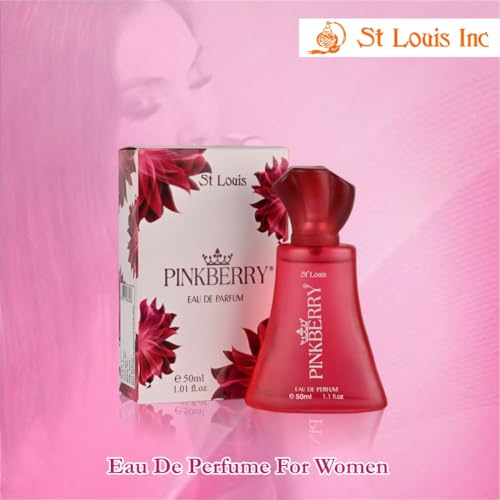 Image of St Louis Pinkberry Original Eau De Parfum | For Men & Women | 50 ml Long-Lasting Fragrance | Ideal Gift for Birthdays, Anniversaries & Special Occasions | All-Season Perfume (Pinkberry)
