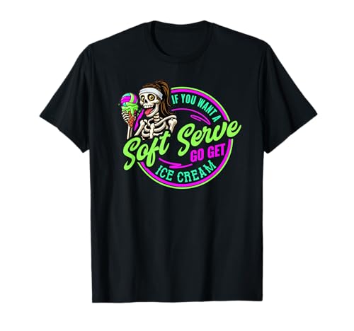 Voleibol Soft Serve Skeleton Divertido Jugador Humor para Mujeres Camiseta