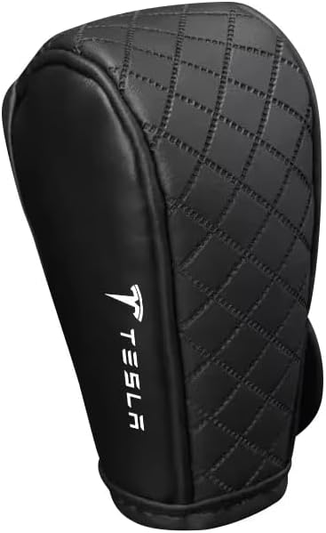 1 Pieza Funda Pomo Palanca de Cambios para Tesla Model 3 2023-2024 Highland, Cubierta Protectora Cuero Antideslizante Decoración Interior