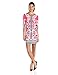 Sandra Darren Women's Mirror Print 3/4 Sleeve Dress