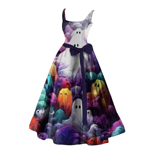 Generisch Kleid Teenager für Frauen, Aufdruck, Ausgestelltes Kleid, ärmellose Tunika, Cocktailkleid, Kleider für Hochzeitsgäste Taufe Kleid Damen, lilac, S Generisch Kleid Teenager für Frauen, Aufdruck, Ausgestelltes Kleid, ärmellose Tunika, Cocktailkleid, Kleider für Hochzeitsgäste Taufe Kleid Damen, lilac, S