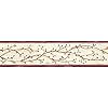 Chesapeake pur44614b florence rose winterberry branch trail wallpaper border  urban country home decor