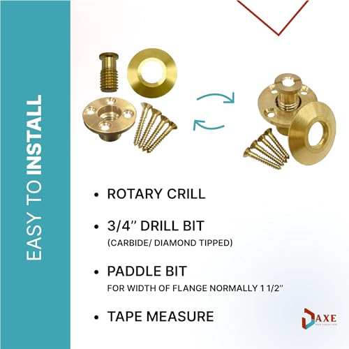 Anclajes de latón para cubiertas de piscina 5 pzas miniatura 5
