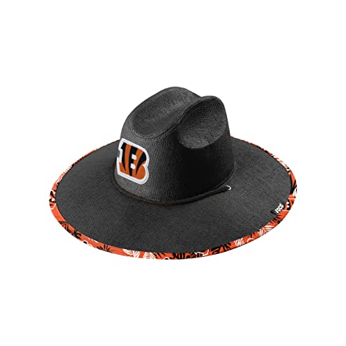 Image of FOCO Men's NCAA College Team Logo Floral Straw Sun Hat
