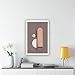 Abstract Coral Shapes. Geometric S-implicity. Neutral Bohemian Style. Poster for Room Aesthetics Canvas Wall Art Print Frame 20x30inch