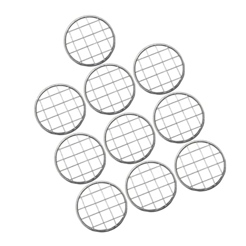 NAMOARLY Flower Frog Lid Inserts for Jar 10pcs Stainless Steel Grids for Floral Arrangement