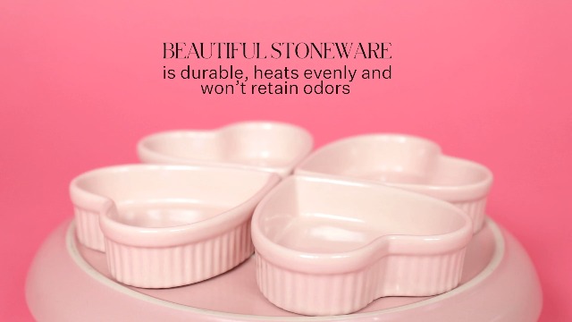 Amazon.com: Paris Hilton Heart Shaped Ramekin Set, Mini Ceramic
