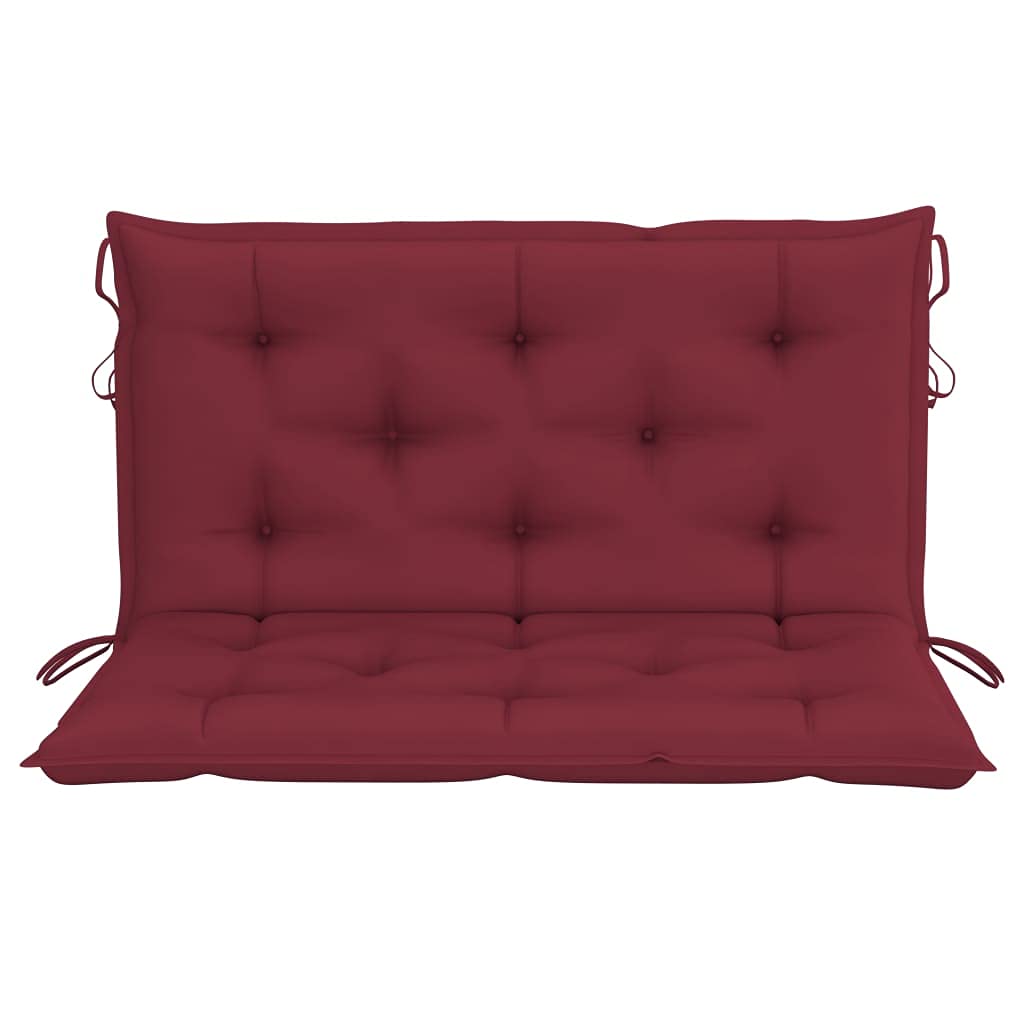 Cuscino per dondolo Hollywood, per panca da giardino, altalena Hollywood, cuscino di ricambio, per interni ed esterni, tessuto vinaccia, 100 cm