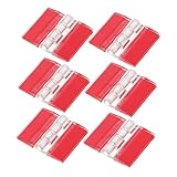 HOLIDYOYO 6 Stück Selbstklebende Acrylscharniere Klappbar Transparent Kunststoff Scharniere Flexibel Für Holzboxen Schranktüren DIY Reparatur