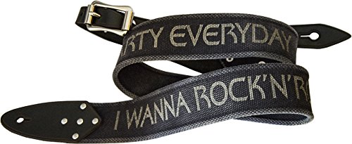 Etabeta Artigiano Toscano SCRIPTA BLUE – I WANNA ROCK’N’ROLL… – Sangle guitare en coton biologique et cuir véritable… - Les Beatles, Paul McCartney, John Lennon, RIngo Starr, George Harrison Etabeta Artigiano Toscano SCRIPTA BLUE - I WANNA ROCK'N'ROLL... - Sangle guitare en coton biologique et cuir véritable… – Image 4