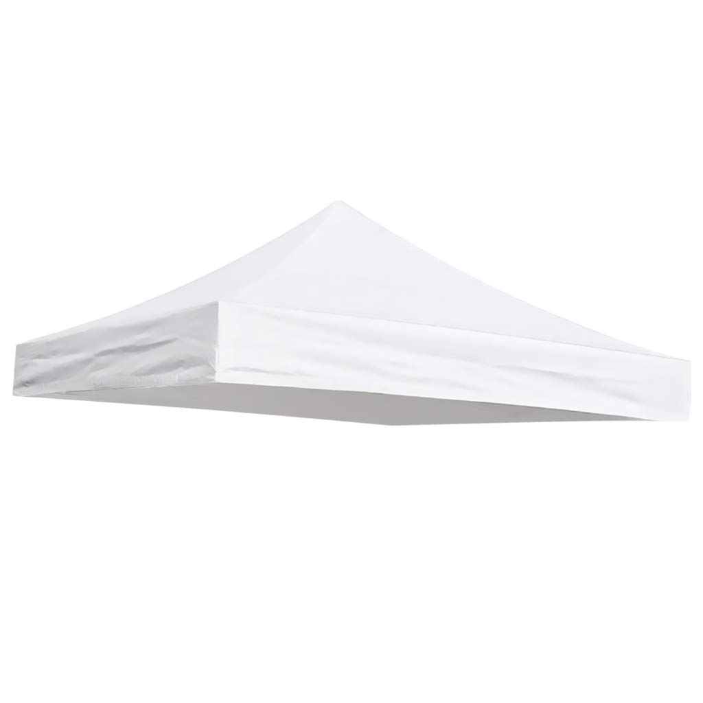 Toile de Toit de Rechange pour Pavillon Tonnelle Tente - Blanc, 3x3m