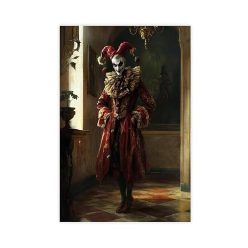 ZXRAF Póster de lienzo de vampiros de fantasía para decoración de dormitorio, oficina, habitación, regalo, 30 x 45 cm