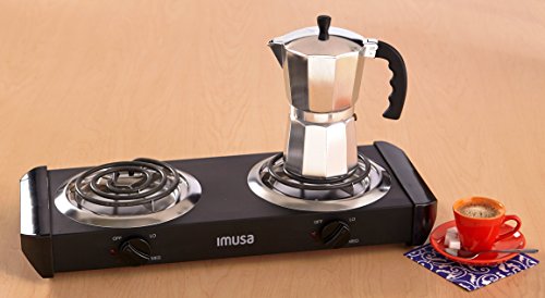 Imusa Usa Gau-80306 Electric Double Burner 1750-Watts , Black #TOP1