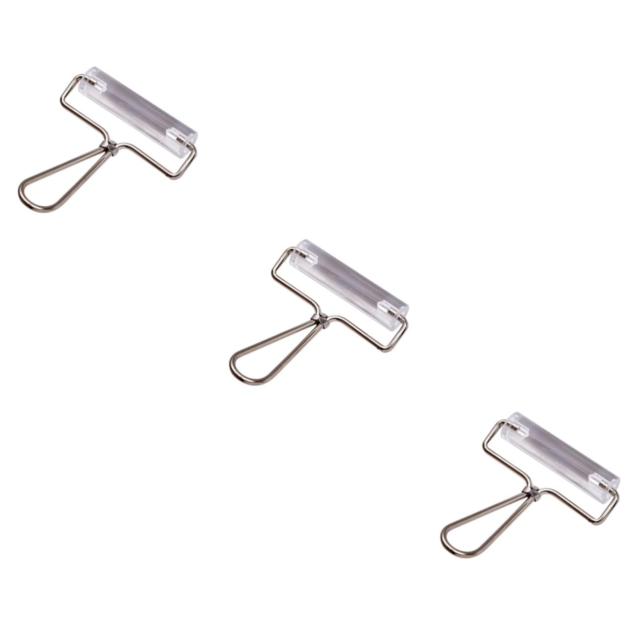 NUOBESTY 3stücke Transparenter -knetroller Mit Metallgriff Druckroller Für Polymer-knete Bastelwerkzeug Für Modellierung Stempeln Und Prägen Langlebig Und Komfortabel Anwendung